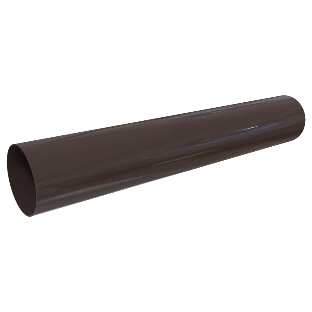 Труба ⌀100 mm 1000 mm GLC PVC 152*100 mm RAL 8019 Тёмно-коричневый